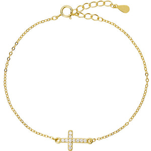 Jewelry T&S Liz Cross bracelet Bracelet Gold