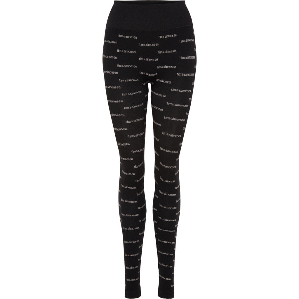 Microfiber T&S Logo Legging HW Leggings Nero