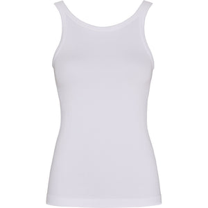 Microfiber T&S Lone rib tank Top Tank top Bianco