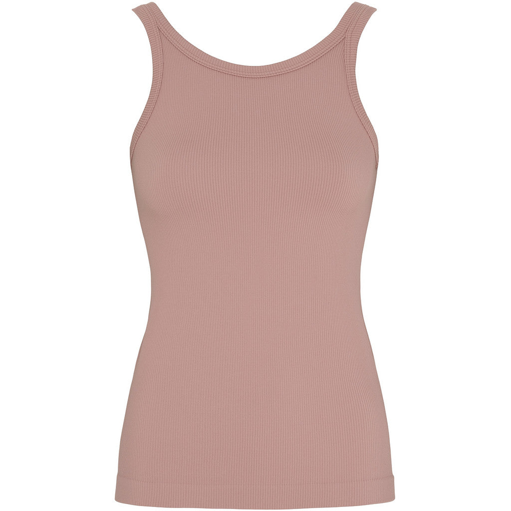 Microfiber T&S Lone rib tank Top Tank top Rosa antico