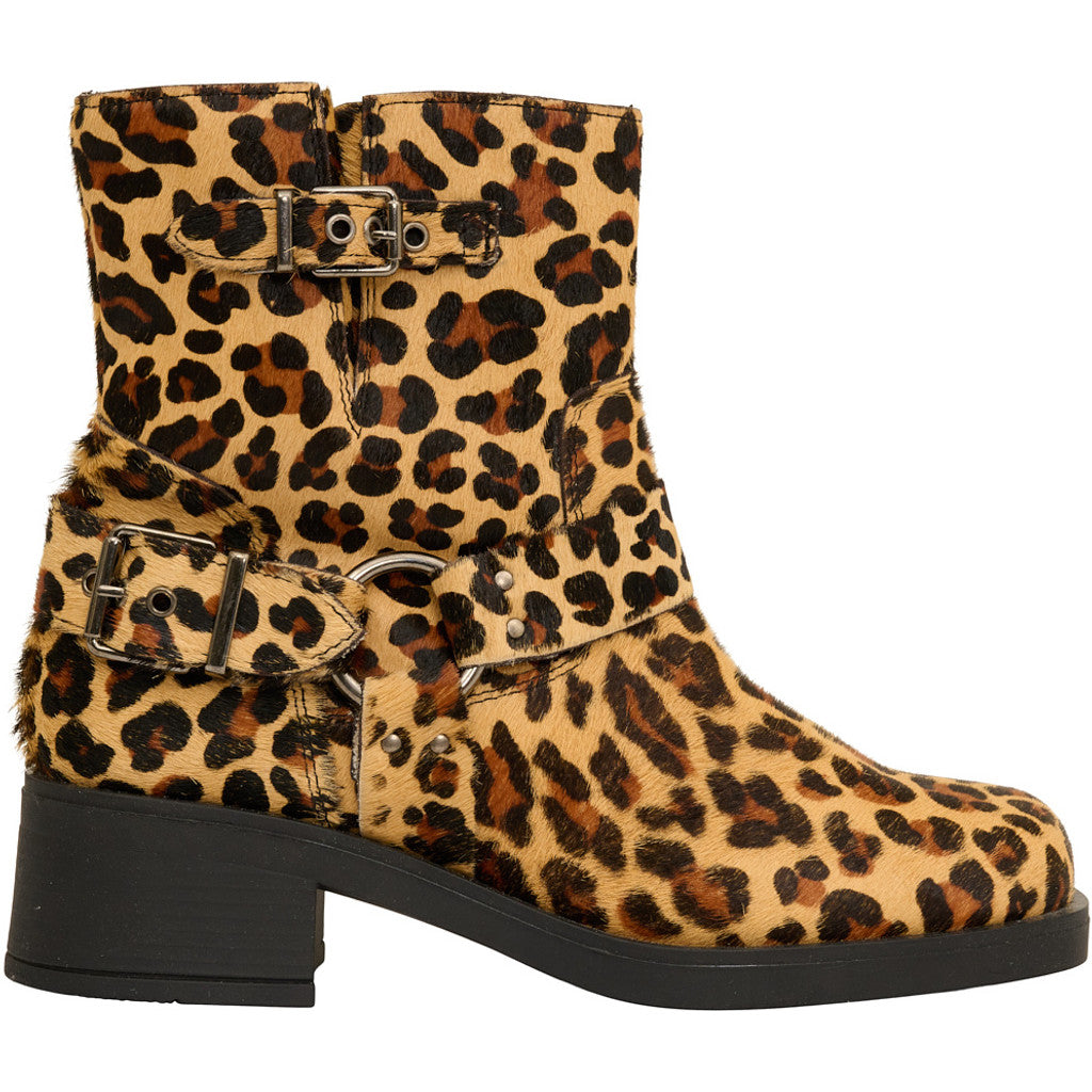 Footwear T&S Lora Bikerstøvler i Leo-hår Boots Leo hair on