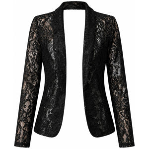 Clothing T&S Lucia Lace Blazer Blazer Black