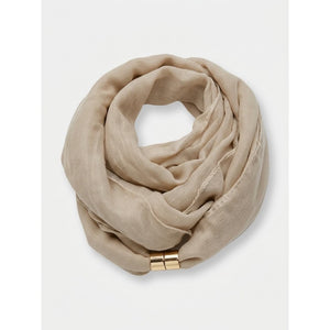 Scarf T&S Maca Scarf w. magnetic closing Scarf Sand