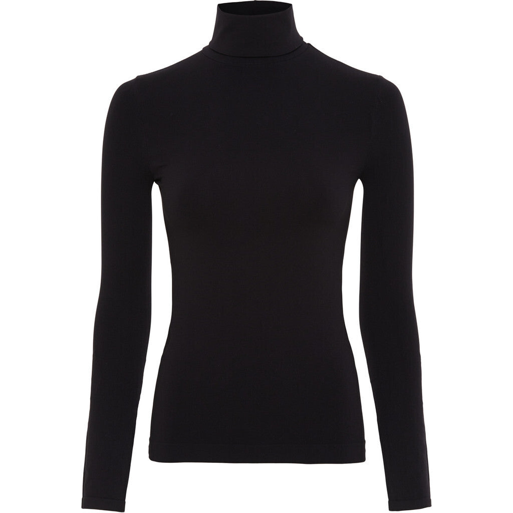 Microfiber T&S Maja turtle LS Turtleneck LS Nero