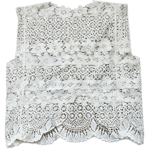 Clothing T&S Maren Lace Top Top Off White