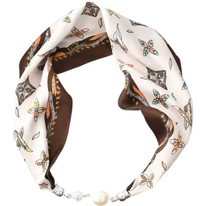Scarf T&S Mariann Scarf Magnetic Closing Pearl Scarf Figures