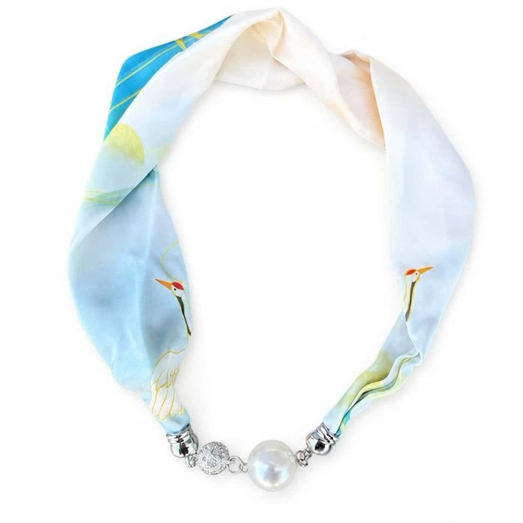 Scarf T&S Mariann Scarf Magnetic Closing Pearl Scarf Multi 5