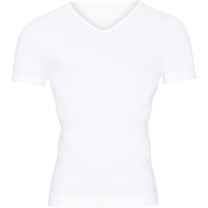 Microfiber T&S Mens V-neck T-shirt Mens Blanco