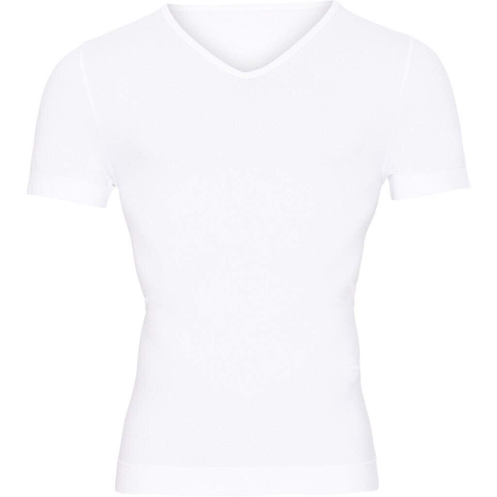 Microfiber T&S Mens V-neck T-shirt Mens Blanco