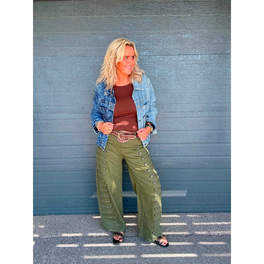 Clothing T&S Michaela Jeans Pants Army