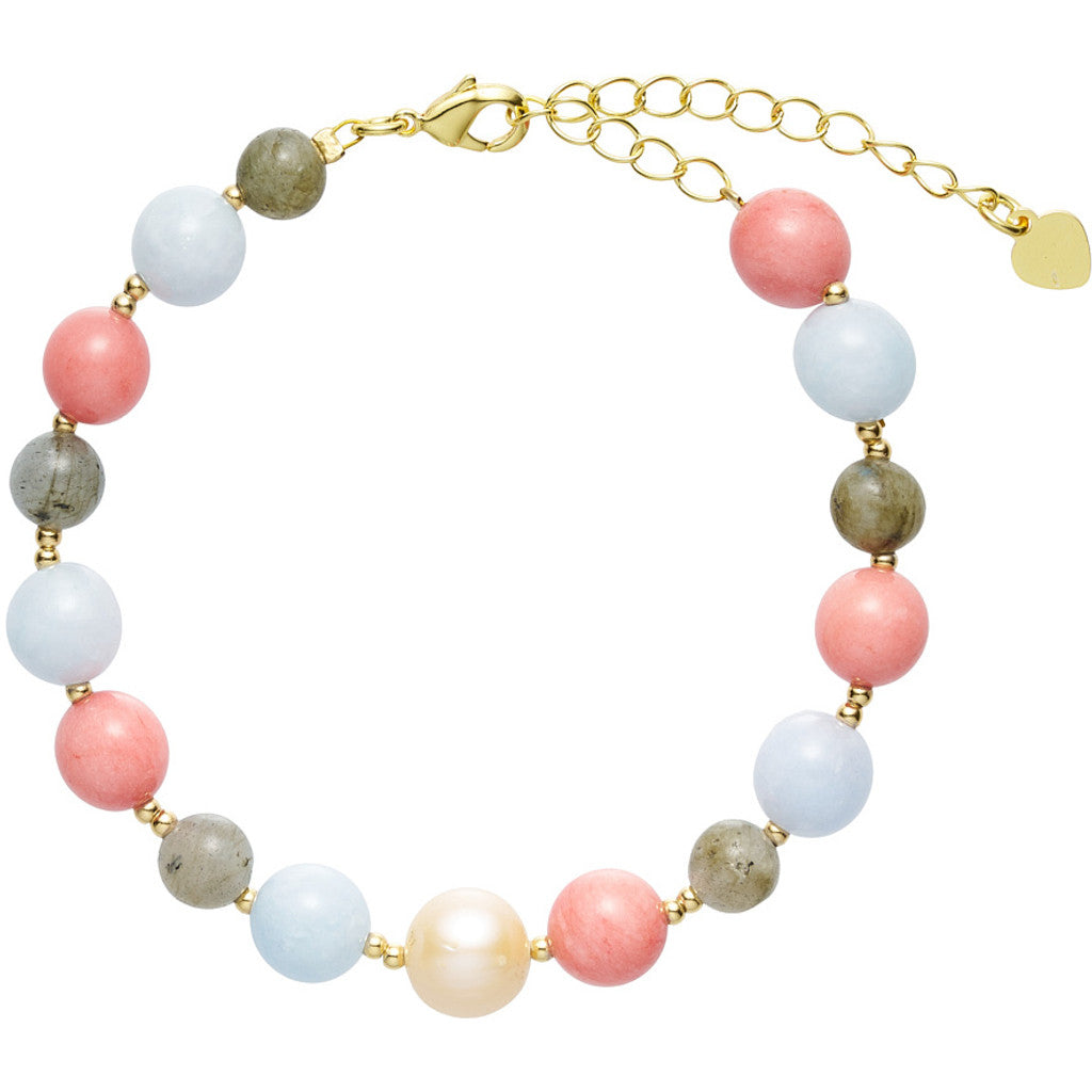 Jewelry T&S Milje Bracelet Bracelet Pink-light blue-grey