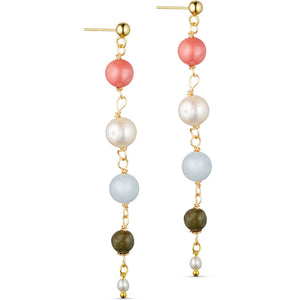 Jewelry T&S Milje Earring Earring Pink-light blue-grey