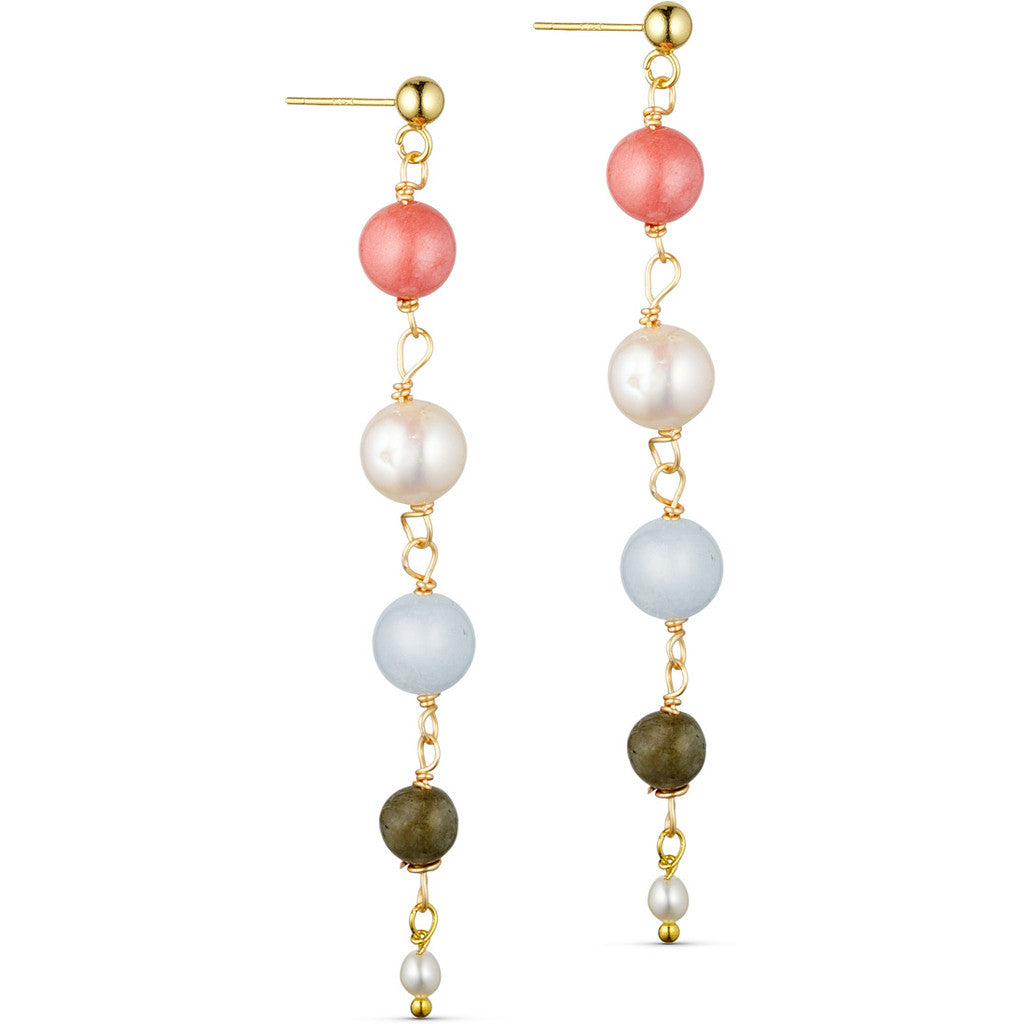 Jewelry T&S Milje Earring Earring Pink-light blue-grey