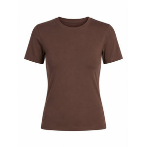 Microfiber T&S Mille SS T-Shirt T-shirt SS Cioccolato