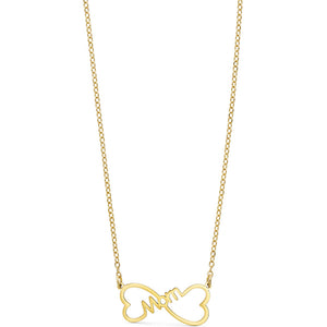 Jewelry T&S Mom heart Necklace Necklace Gold