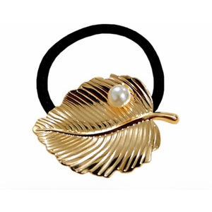 Jewelry T&S Multi elastic Horace 3 pcs. Scarf Ring Leaf-pearl