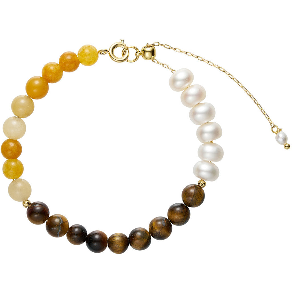 Jewelry T&S Nela Bracelet Bracelet Yellow jade-Yellow tiger Eye