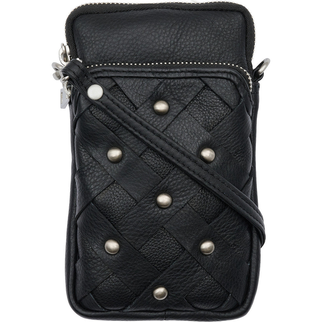 Access T&S Nikki phone hanger with Stud Bags Black-silver