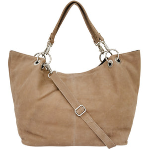 Access T&S Pam big Cross Over Bags Warm Tan Silver