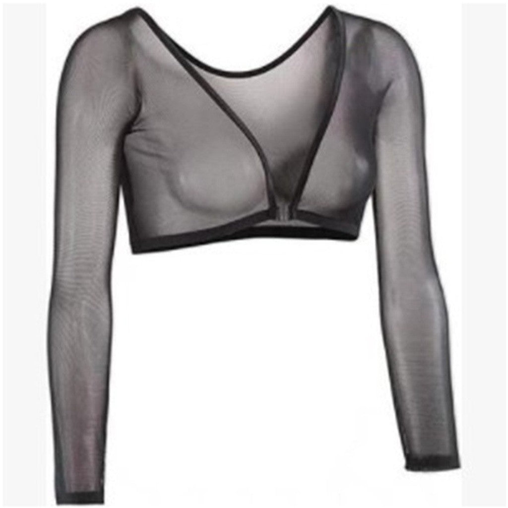 Clothing T&S Paris Mesh Top Top Black