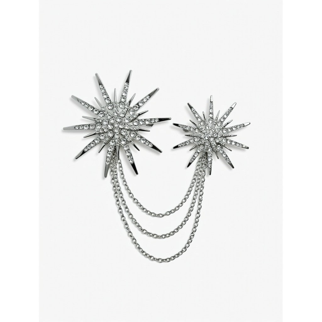 Jewelry T&S Pin 2-star Pins Silver