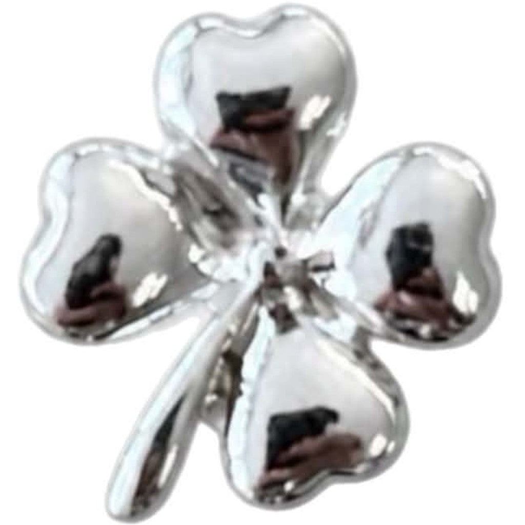 Jewelry T&S Pin 4-leaves Solid Pins Silver