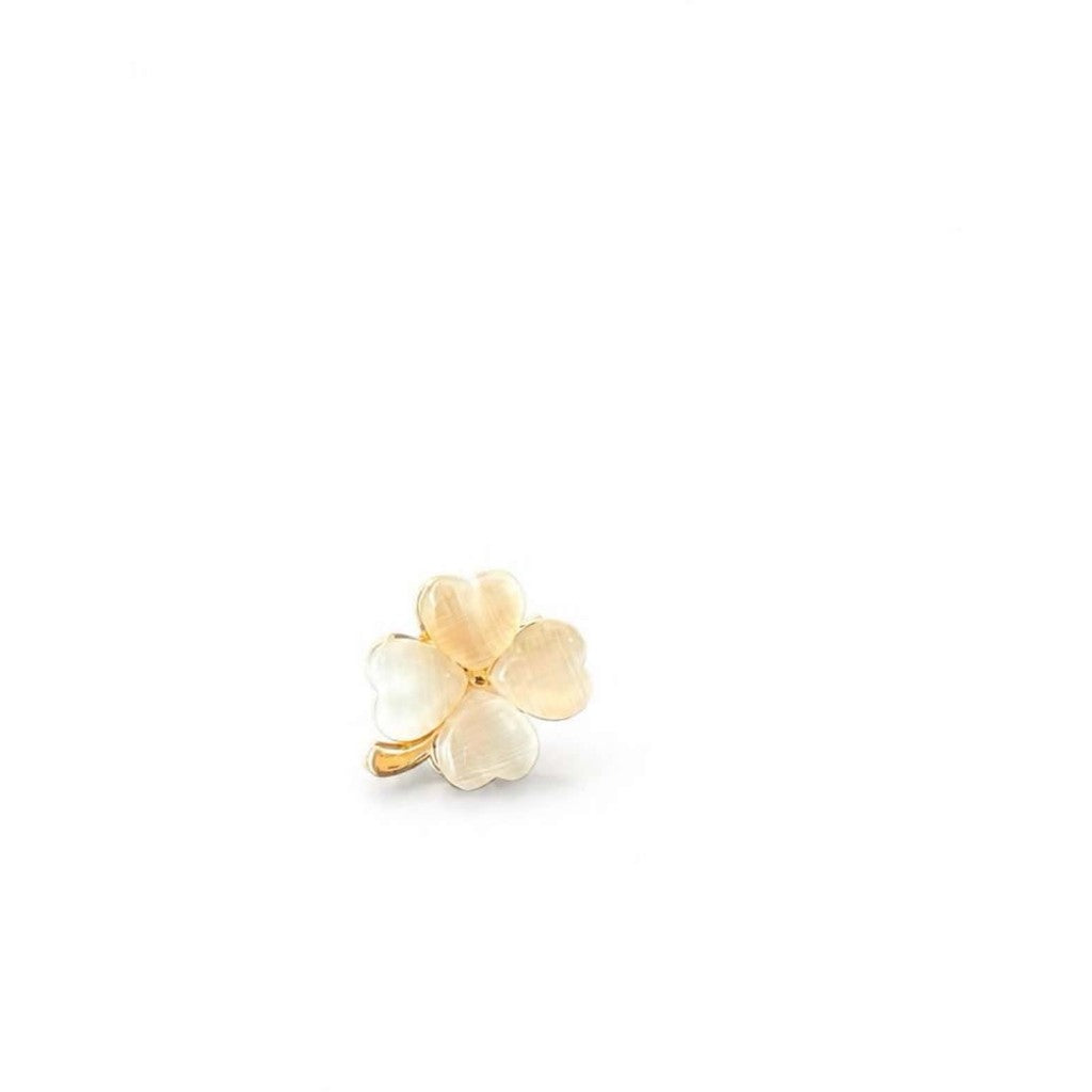 Jewelry T&S Pin 4-leaves color Pins White