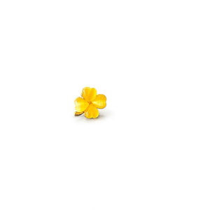 Jewelry T&S Pin 4-leaves color Pins Yellow