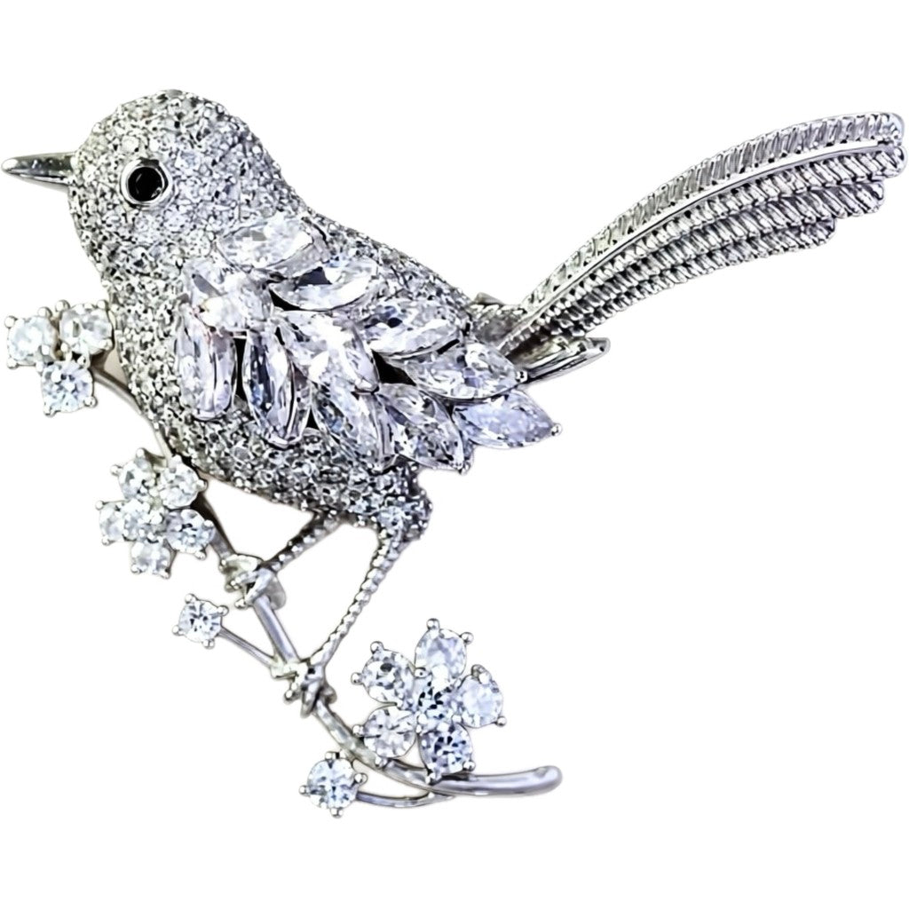 Jewelry T&S Pin Bird Tail Pins Silver