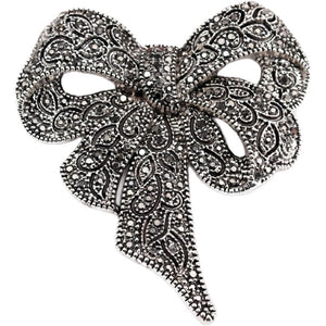 Jewelry T&S Pin Bow Pins Dark Silver
