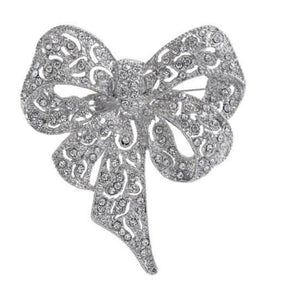 Jewelry T&S Pin Bow Pins Silver
