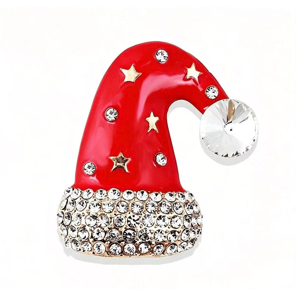 Jewelry T&S Pin Christmas Hat Pins Gold