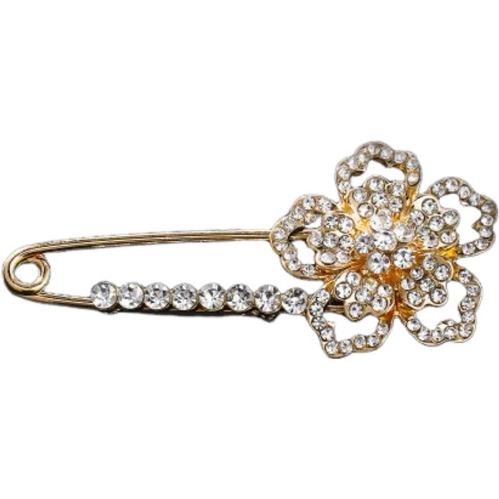 Jewelry T&S Pin Flower 2 Pins Gold
