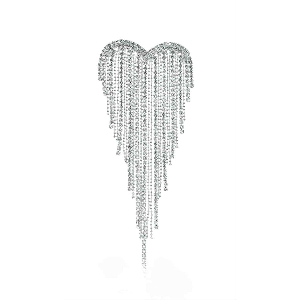 Jewelry T&S Pin Heart Chain Pins Silver
