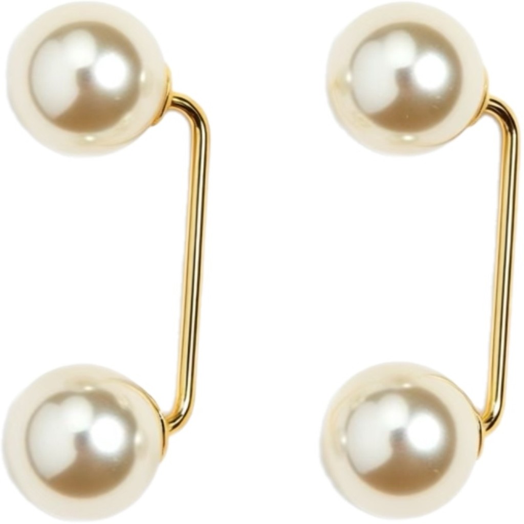 Jewelry T&S Pin Tipi 2 pcs. Pins Gold/white