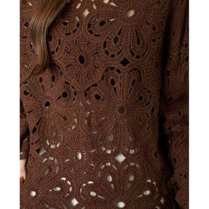 Clothing T&S Ragna Lace Blouse Blouse Brown