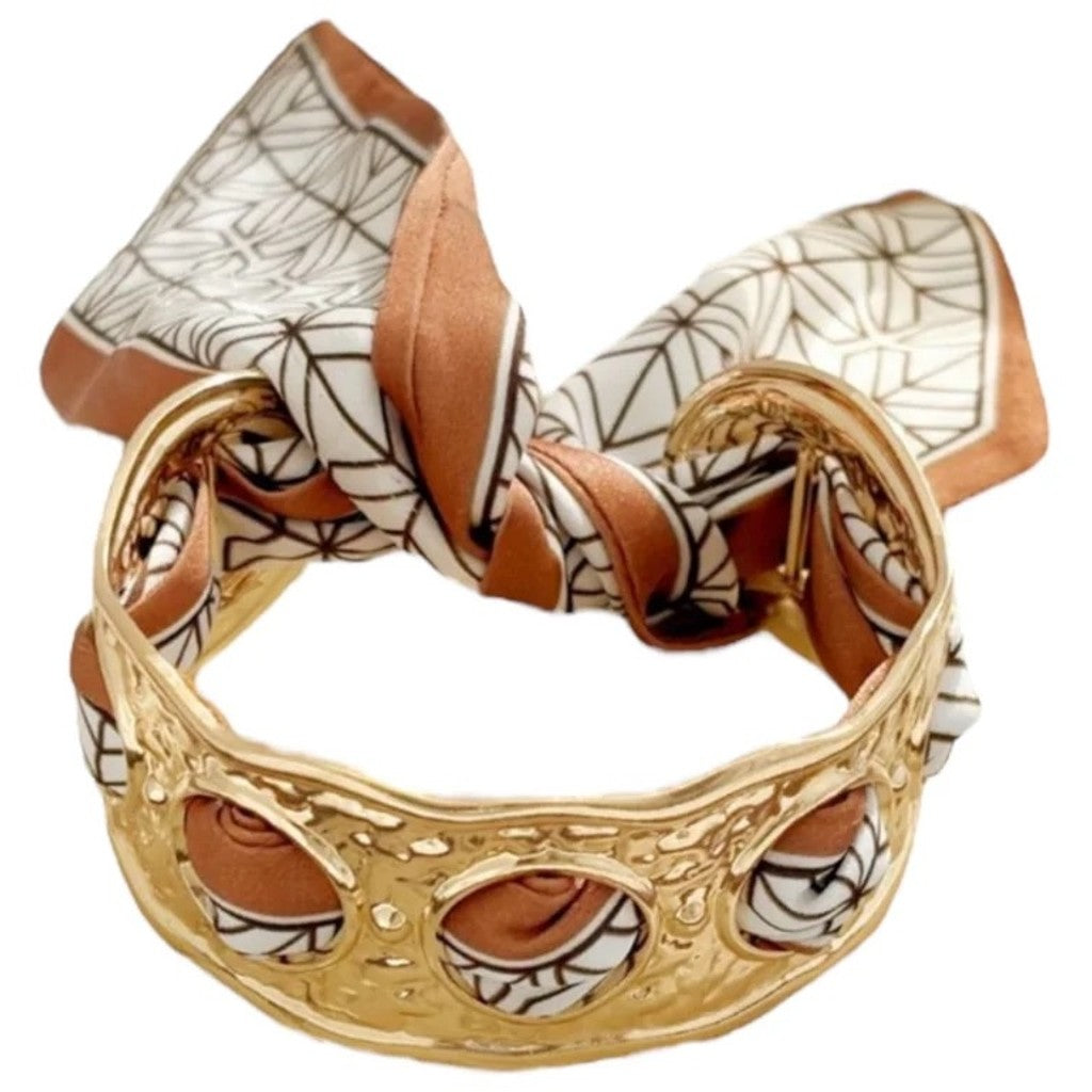 Jewelry T&S Ribbon 2 bracelet Bracelet Cognac