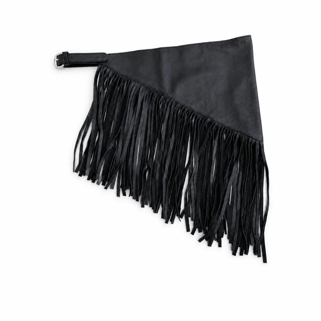 Access T&S Riley Fringe Belt Belt Black-silver