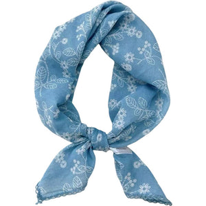 Scarf T&S Samira Cotton Scarf Scarf Blue-white