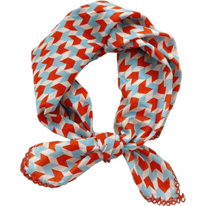 Scarf T&S Samira Cotton Scarf Scarf Red-blue
