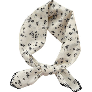 Scarf T&S Samira Cotton Scarf Scarf White-black