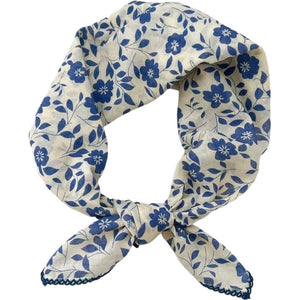 Scarf T&S Samira Cotton Scarf Scarf White-blue