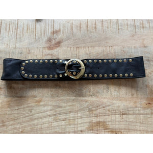 Access T&S Sharon Jeans Stud Belt Belt Black-gold