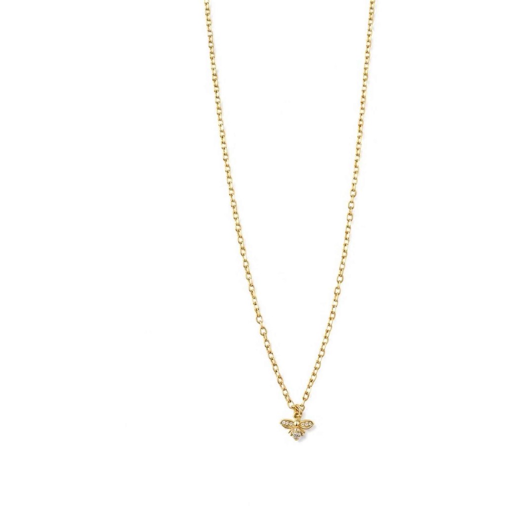 Jewelry T&S Small Bee Necklace Necklace Gold
