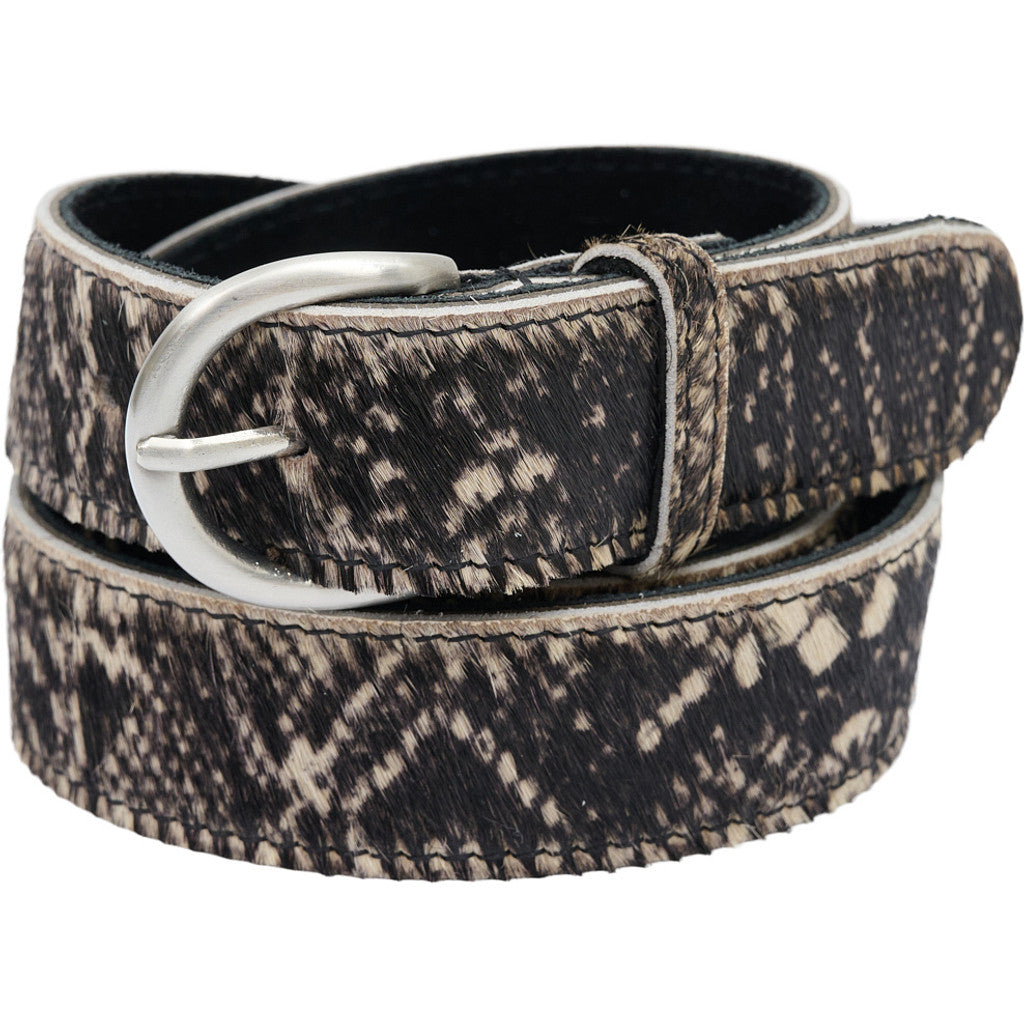 Access T&S Snake Hair On Belt Belts Snake Hair On Silver