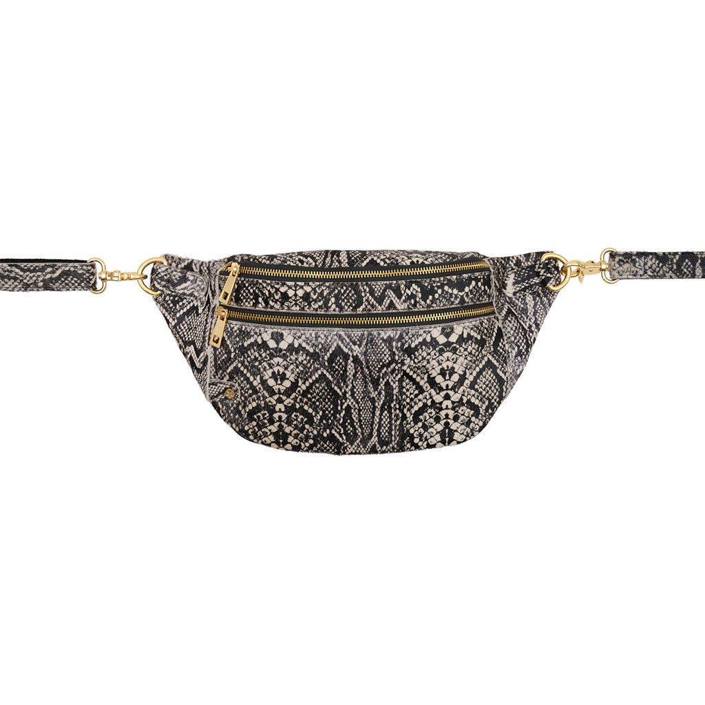 Access T&S Snake Hair on Bumbag Bumbag Snake Gold