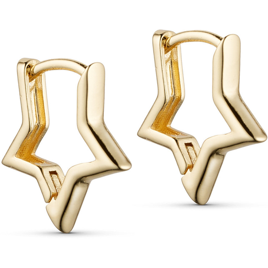 Jewelry T&S Star hoop Earring Earring Gold