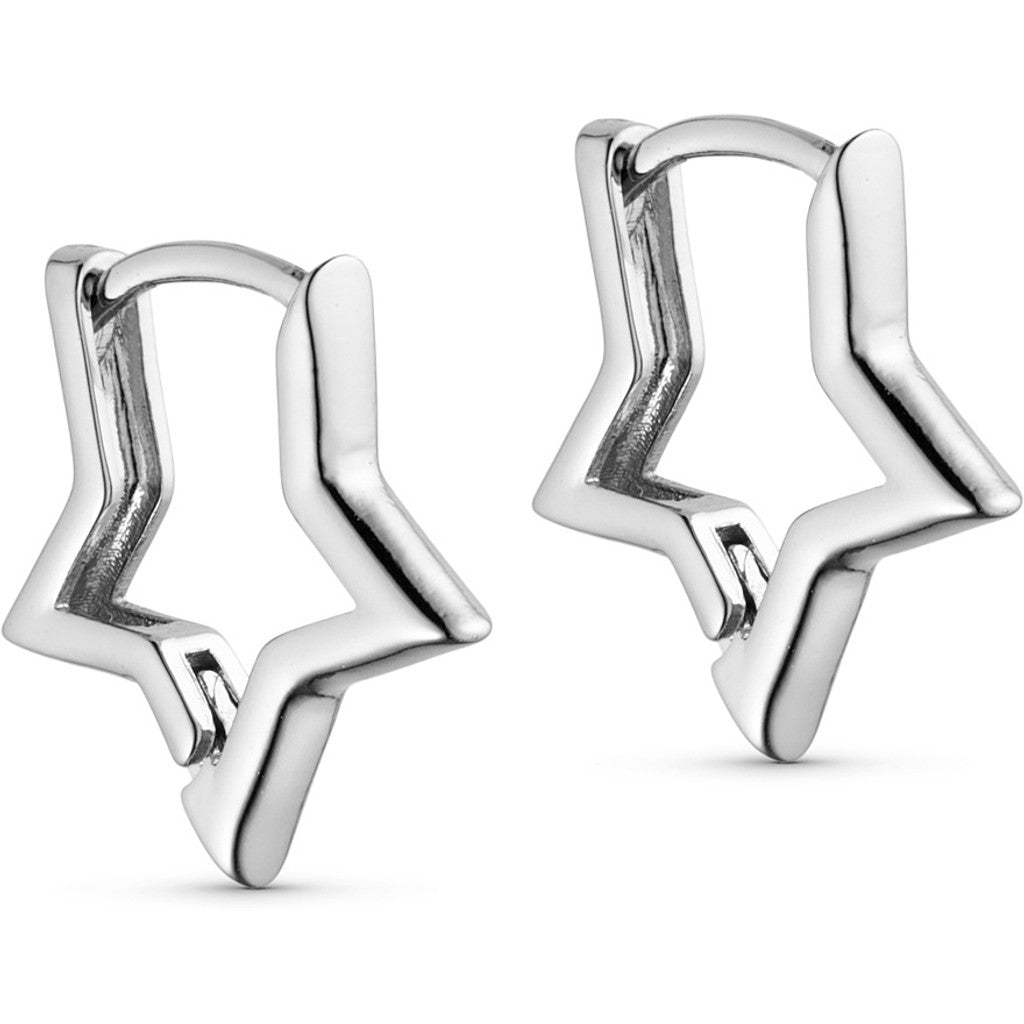 Jewelry T&S Star hoop Earring Earring Silver