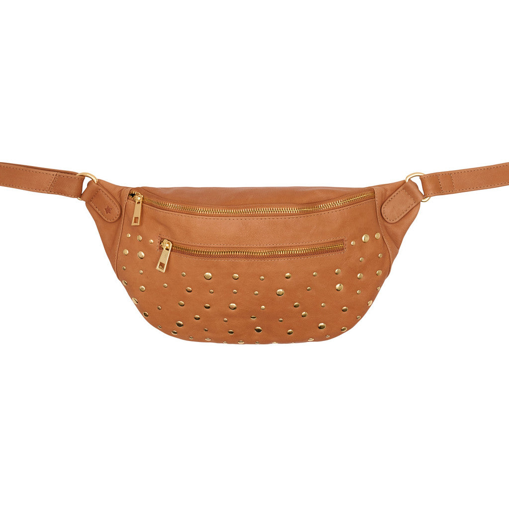 Access T&S Starlet Stud Bumbag Bumbag Cognac-gold