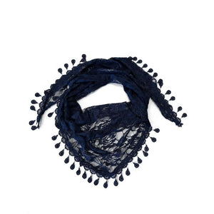 Scarf T&S Sybil Lace Scarf Scarf Blue